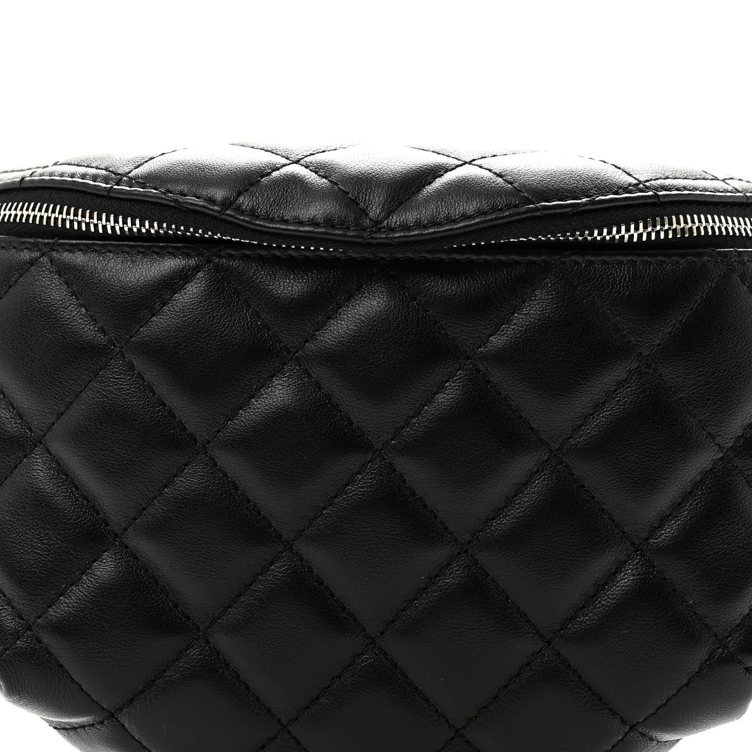 Chanel Calfskin Quilted Waist Belt Bag Black 8 of 11