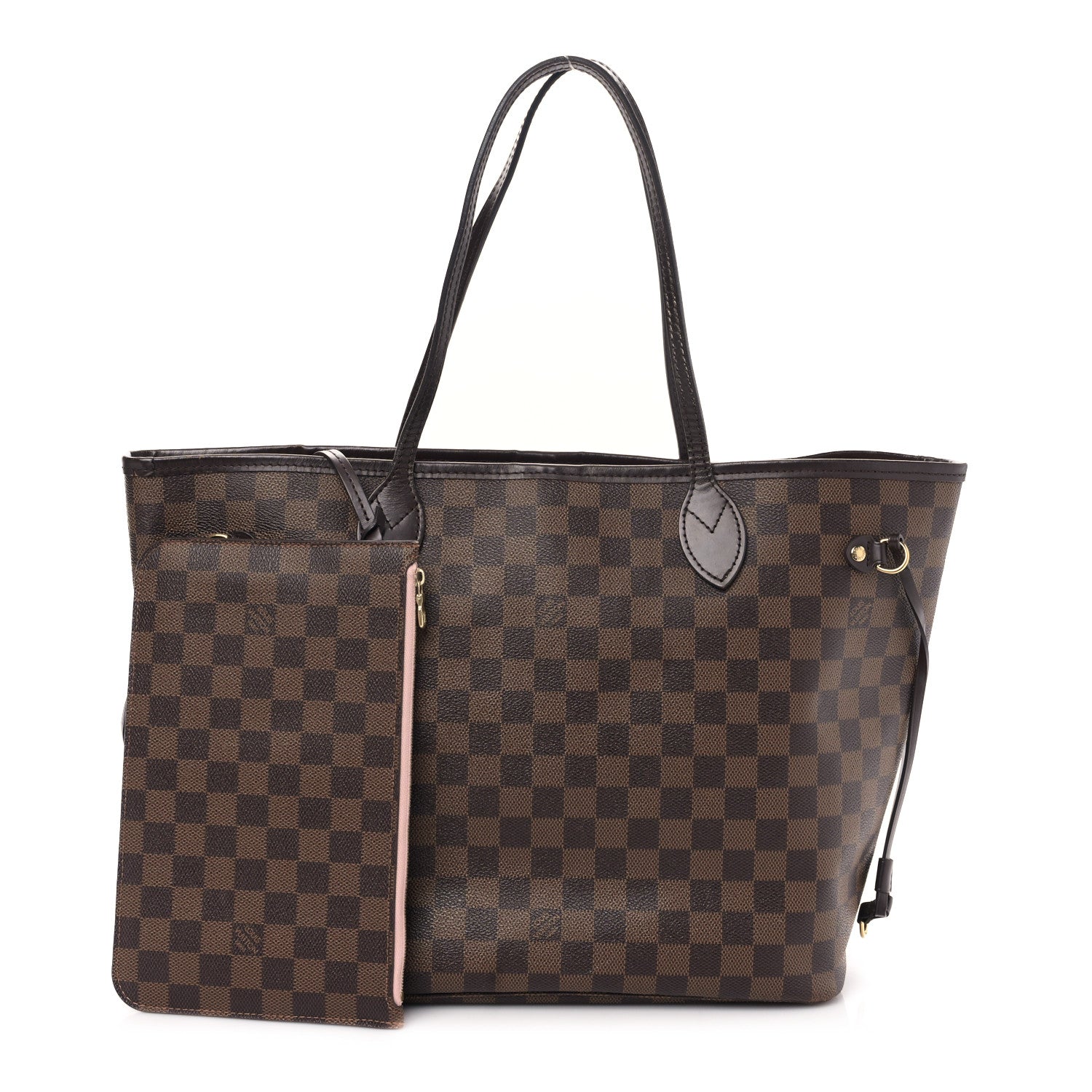 Louis Vuitton Damier Ebene Neo Neverfull MM Rose Ballerine 3 of 10