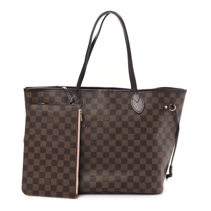 Louis Vuitton Damier Ebene Neo Neverfull MM Rose Ballerine 3 of 10