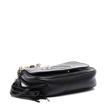 Gucci Pebbled Calfskin Small Soho Flap Crossbody Black 3 of 10