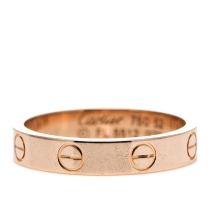 Cartier 18K Pink Gold 3.5mm LOVE Wedding Band Ring 52 6 5 of 5