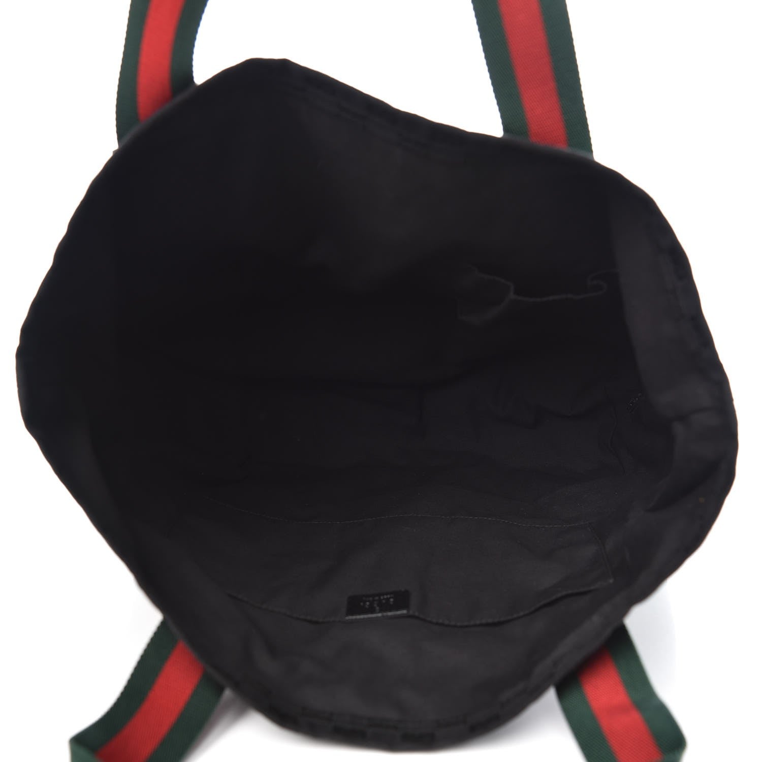 Gucci GG Monogram Medium Web Handle Vertical Tote Black 5 of 10