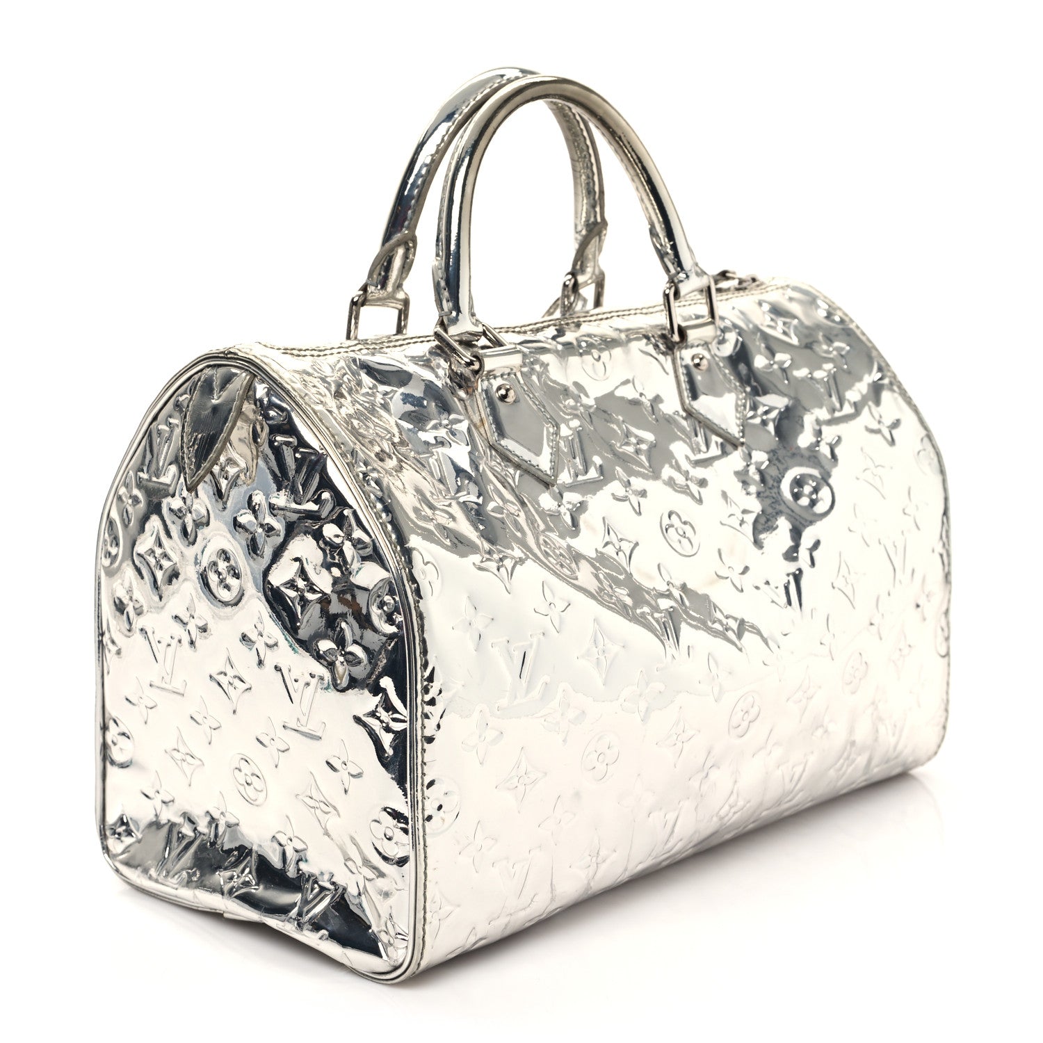 Louis Vuitton Monogram Miroir Speedy 30 Silver 3 of 12
