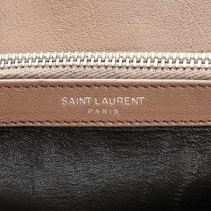Saint Laurent Sheepskin Matelasse Chevron Monogram Medium College Bag Fard 7 of 9