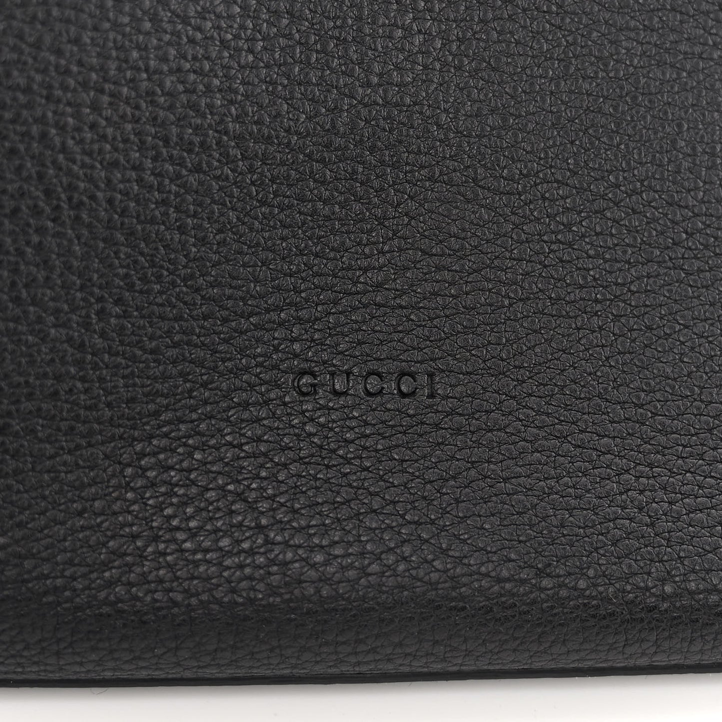 Pebbled Calfskin Large Bamboo Daily Top Handle Bag Black