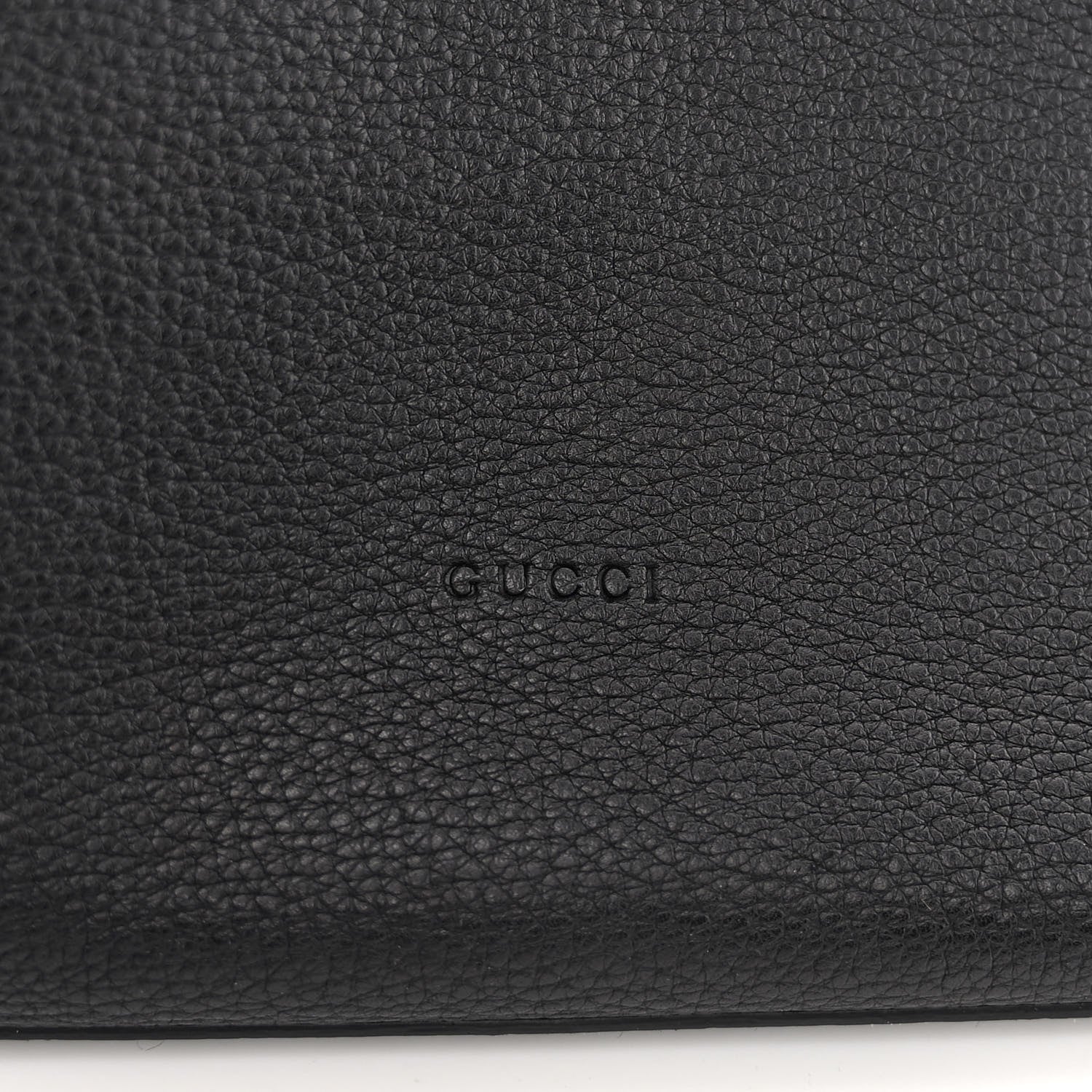 Gucci Pebbled Calfskin Large Bamboo Daily Top Handle Bag Black 7 of 11