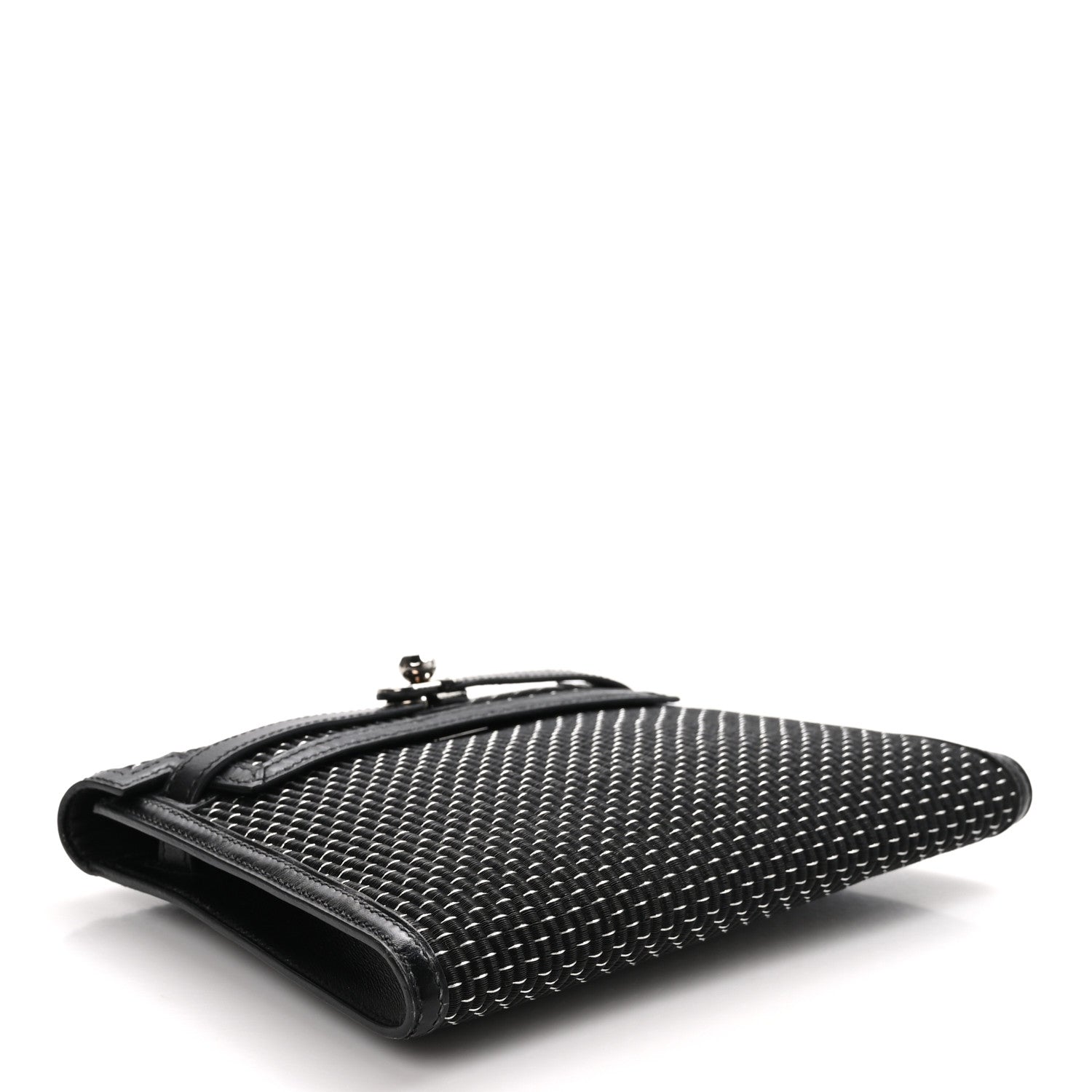 Hermes Crinoline Kelly Crutch Clutch Black 4 of 9