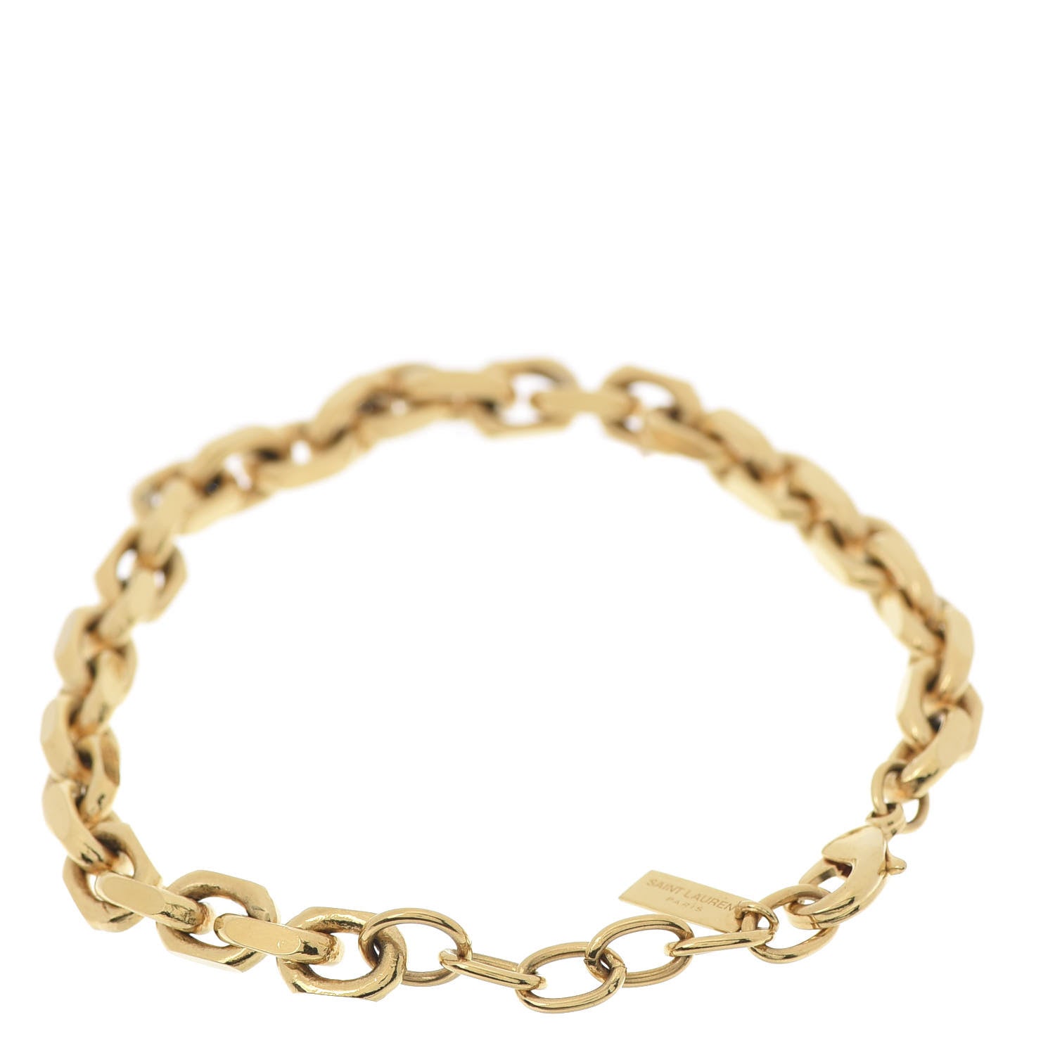 Saint Laurent Brass Cable Chain Bracelet L Gold 3 of 5