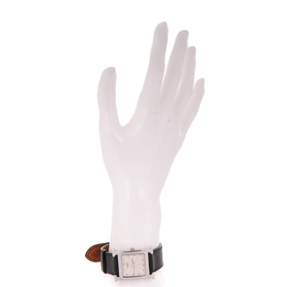 Hermes Stainless Steel Courchevel 26mm Heure H Hour Quartz Watch Noir 2 of 9