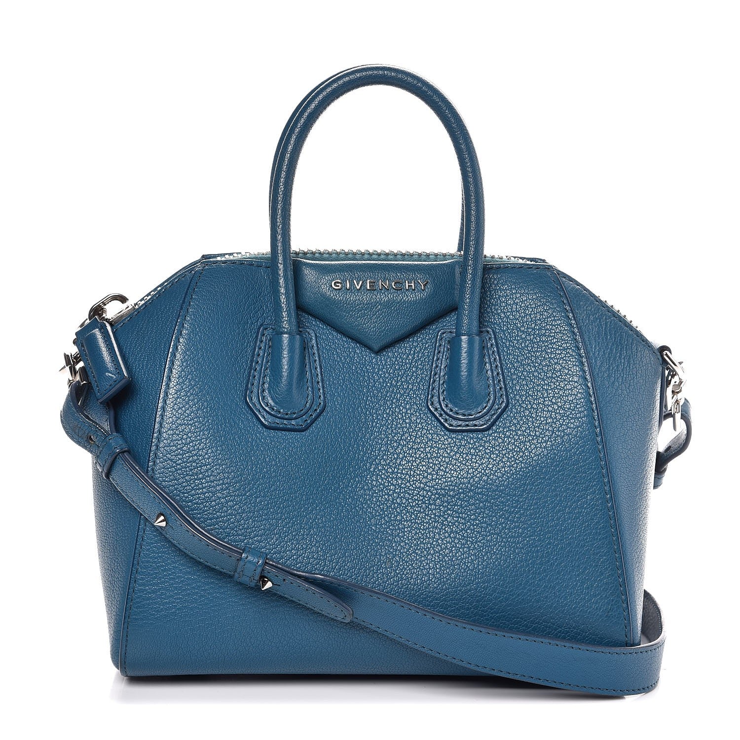 Givenchy Sugar Goatskin Mini Antigona Oil Blue 1 of 8