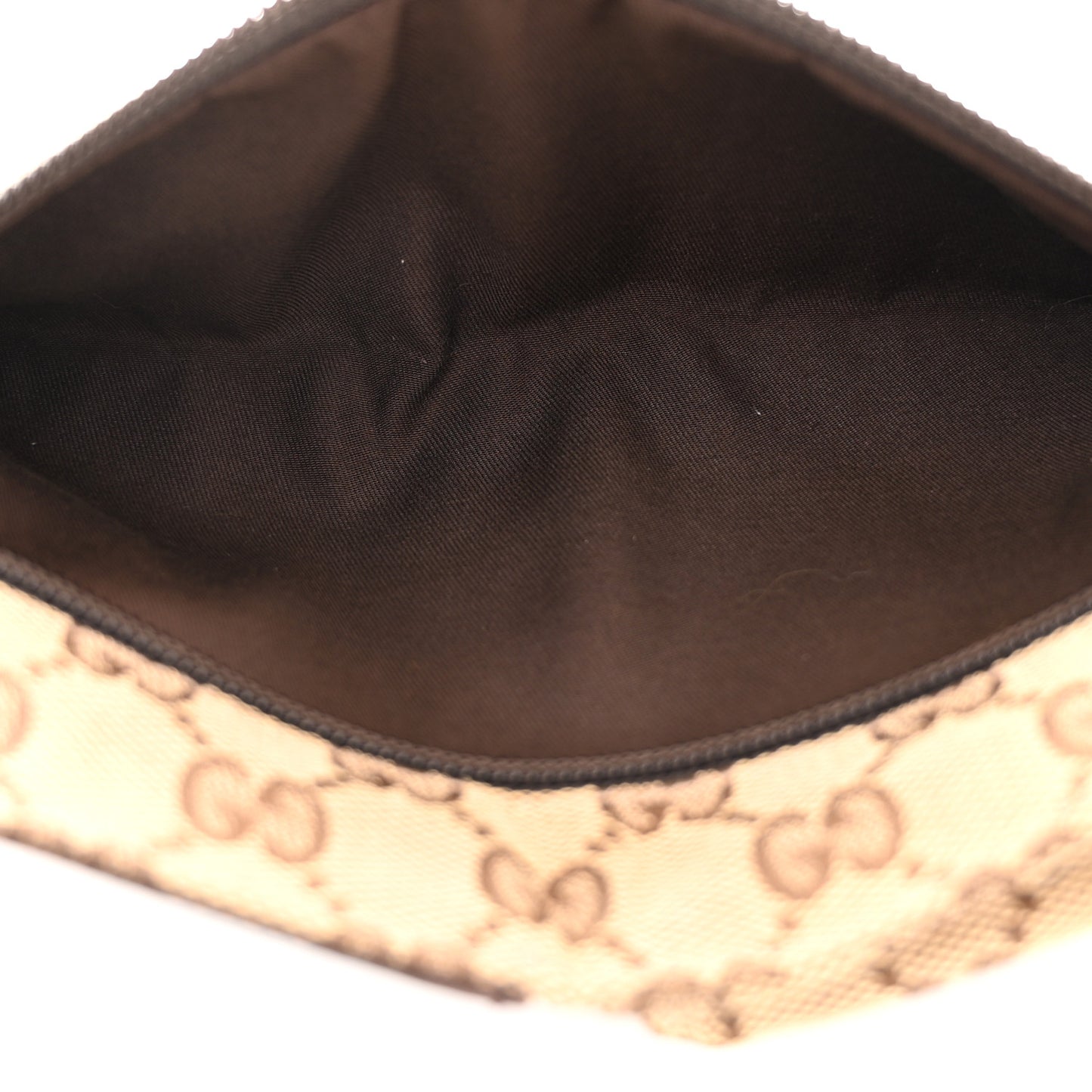 Monogram Web Belt Bag Dark Brown