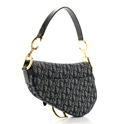 Christian Dior Monogram Saddle Bag Blue 3 of 10