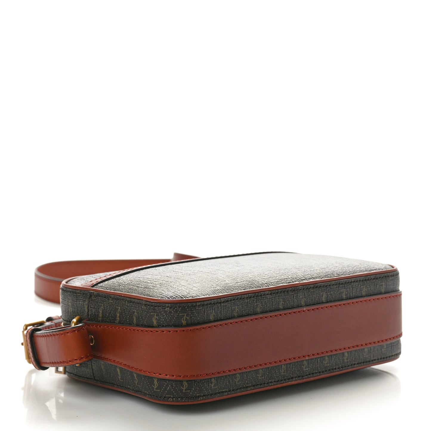Canvas Smooth Calfskin Le Monogramme Camera Bag Chestnut