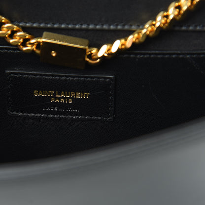 Saint Laurent Smooth Calfskin Small Classic Monogram Kate Tassel Satchel Black 6 of 12