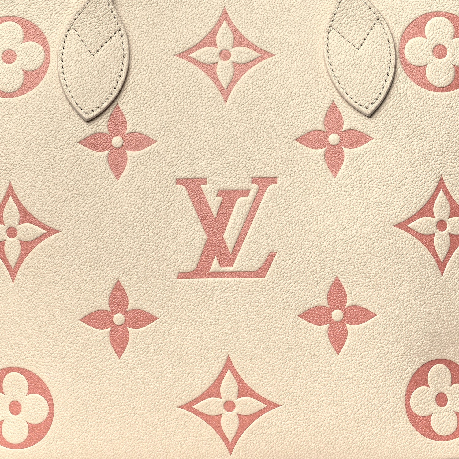 Louis Vuitton Empreinte Monogram Giant Neverfull MM Creme Rose Trianon 7 of 10