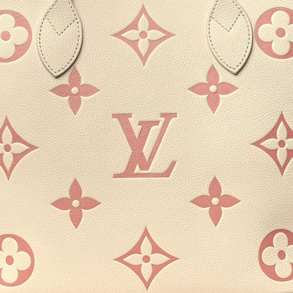 Louis Vuitton Empreinte Monogram Giant Neverfull MM Creme Rose Trianon 7 of 10
