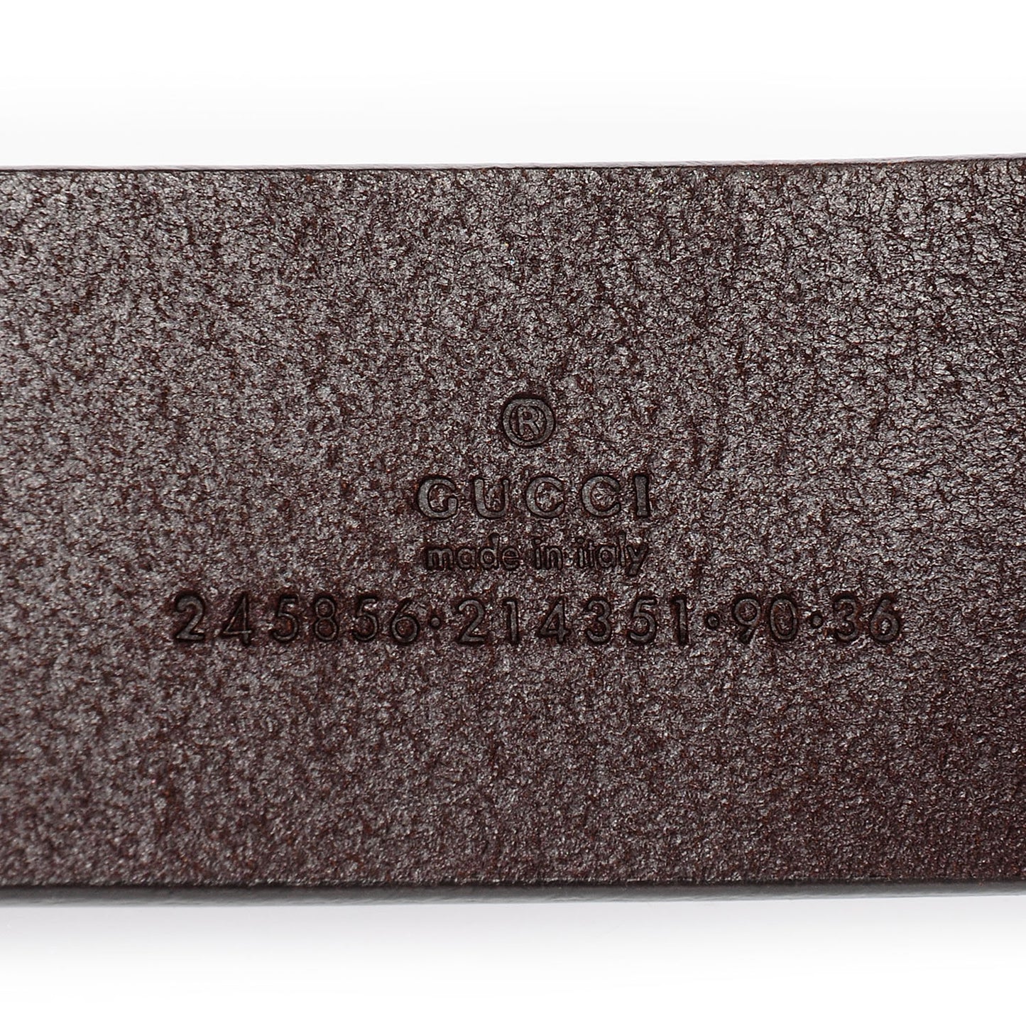 Leather Heart GG Lovely Belt 90 36 Cocoa