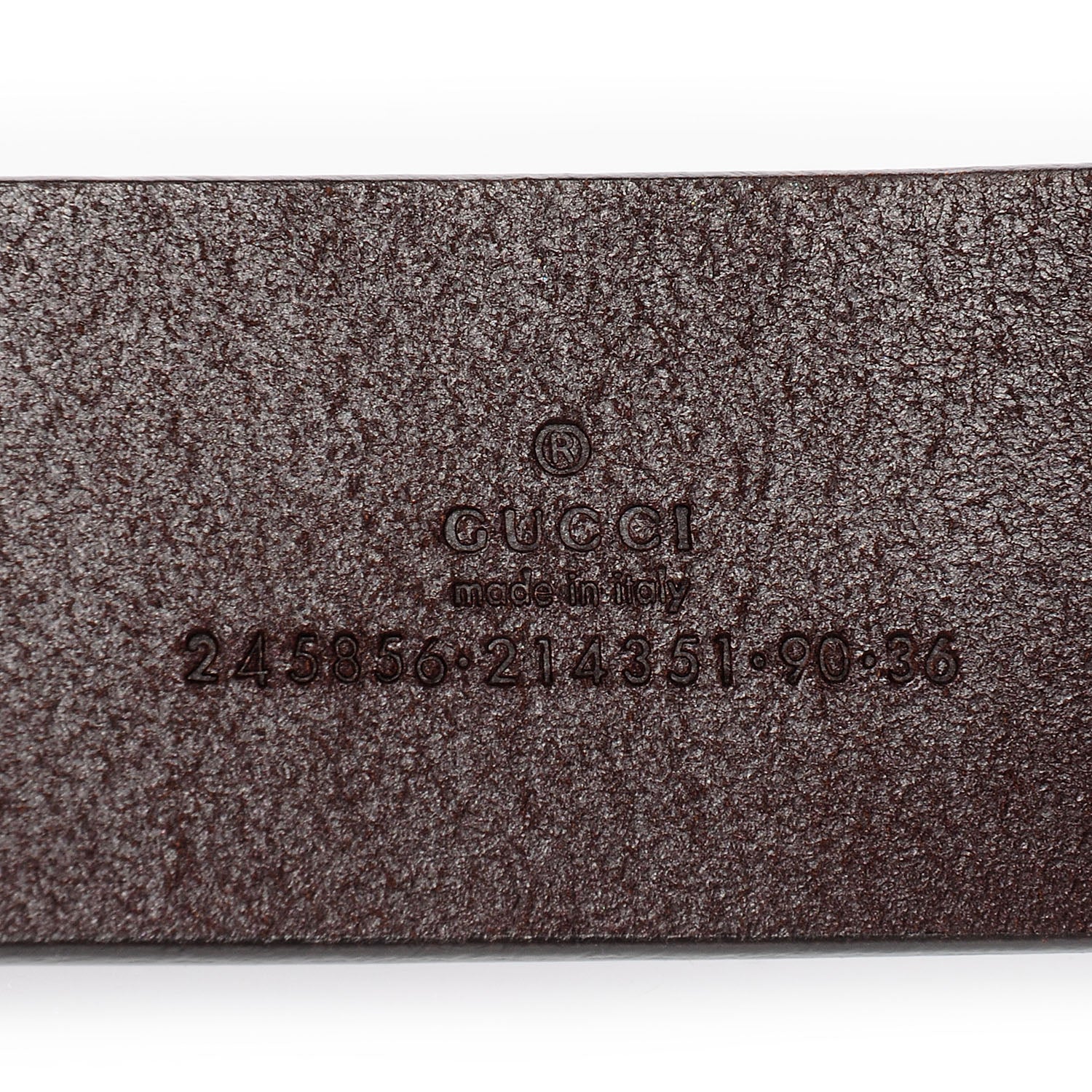 Gucci Leather Heart GG Lovely Belt 90 36 Cocoa 5 of 5