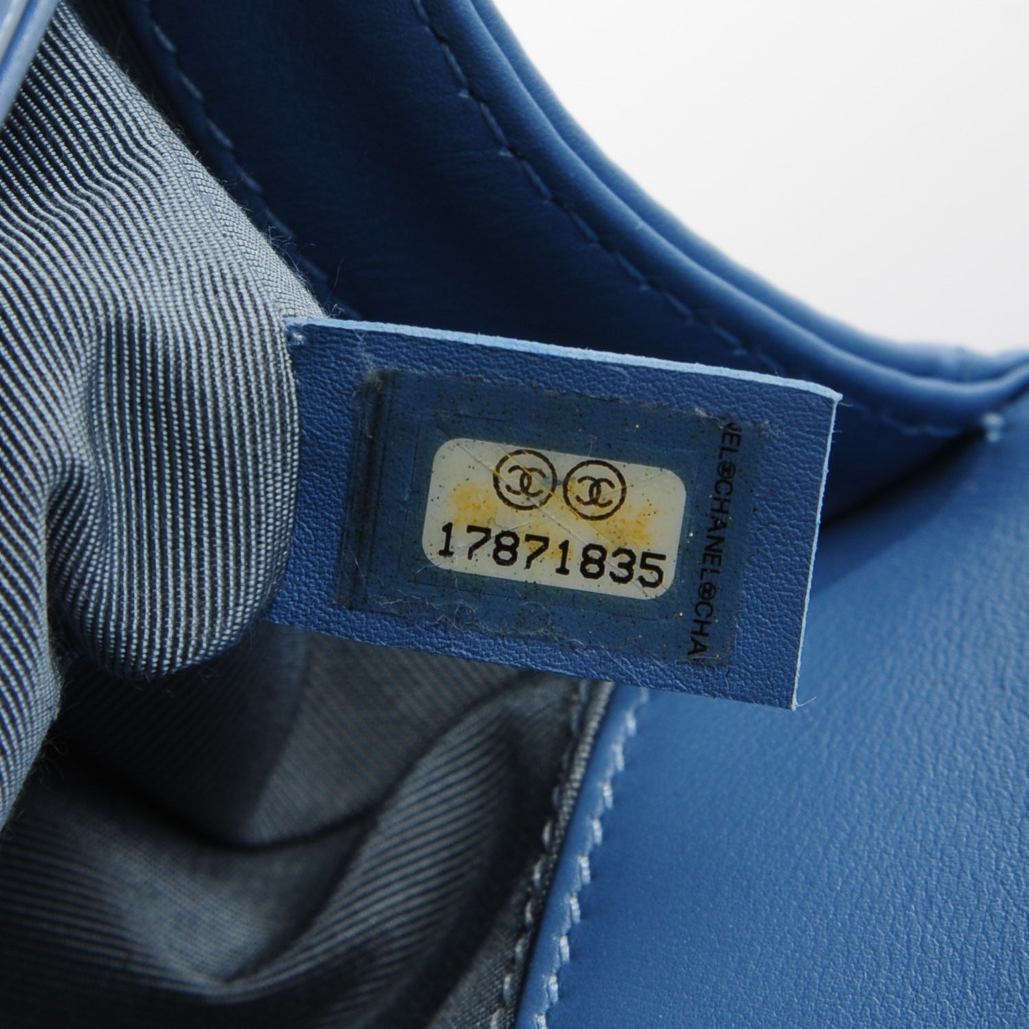 Chanel Patent Quilted Medium Boy Flap Blue 8 of 9