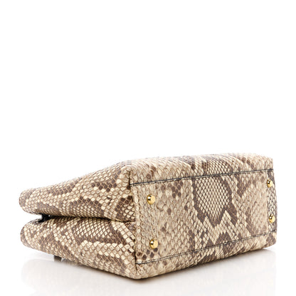 Bottega Veneta Snakeskin Intrecciato Small Andiamo Shoulder Bag Roccia Fondant 4 of 11