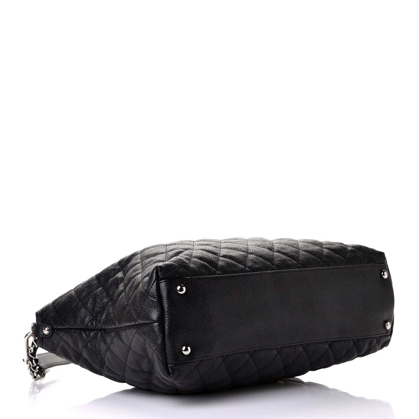 Caviar Quilted French Riviera Hobo Black