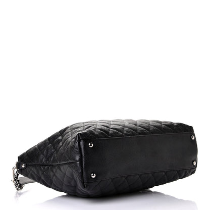 Chanel Caviar Quilted French Riviera Hobo Black 3 of 5