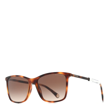 Chanel Acetate Square Sunglasses 5447 Tortoise 1 of 7
