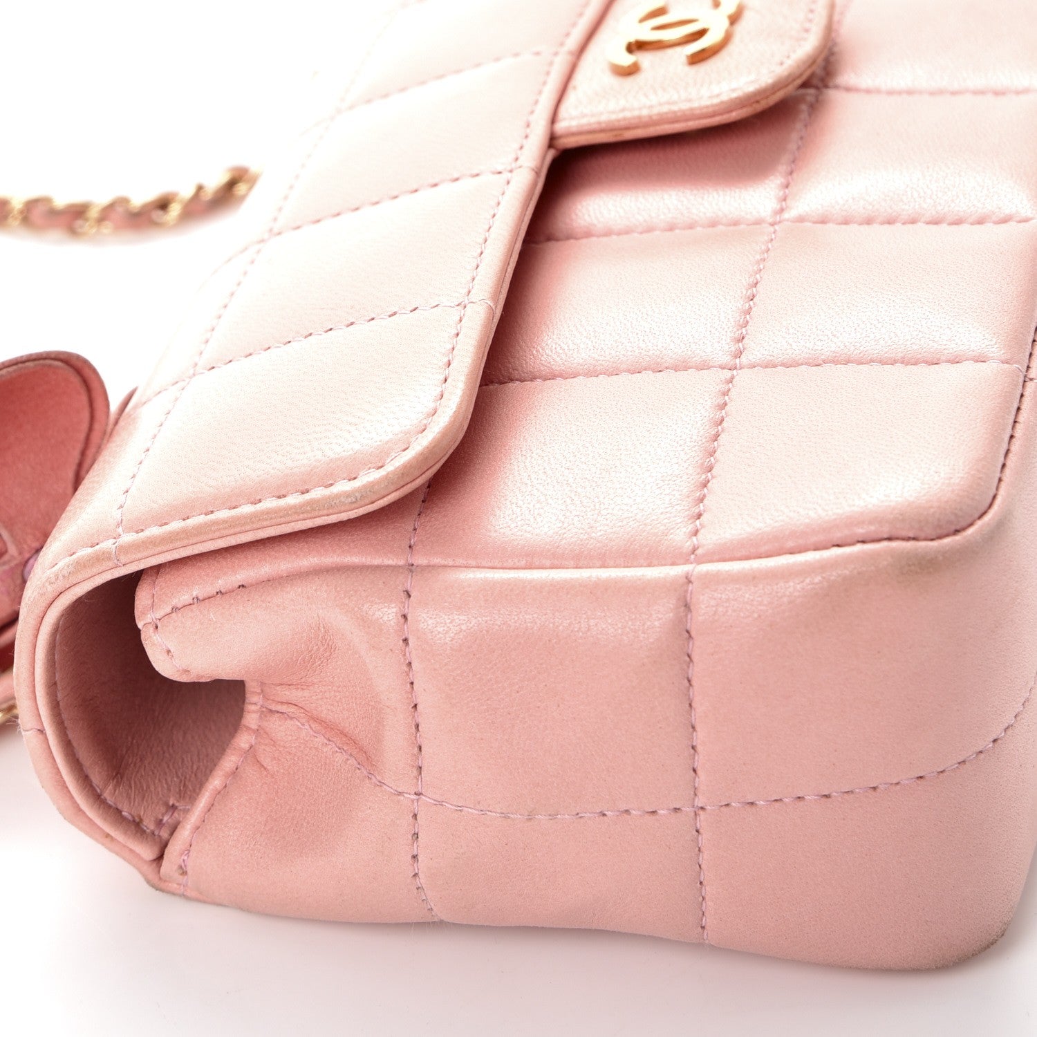 Chanel Lambskin Quilted Mini Chocolate Bar Camellia Flap Pink 12 of 12