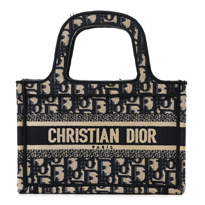 Christian Dior Oblique Mini Book Tote Blue Multicolor 1 of 13
