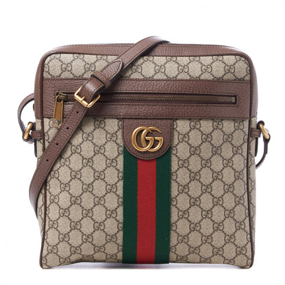 Gucci GG Supreme Monogram Web Medium Ophidia Messenger Bag Brown 1 of 8