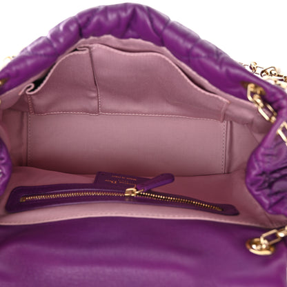 Christian Dior Lambskin Cannage Small Milly La Foret Shoulder Bag Purple 5 of 13