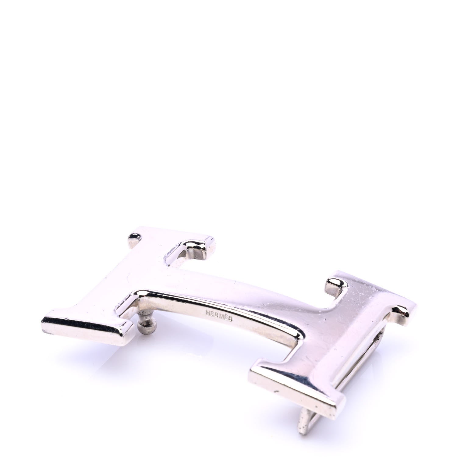 Hermes Polished Palladium 32mm H Belt Buckle Silver 3 of 5