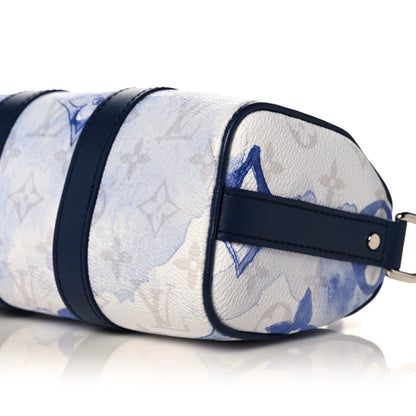 Louis Vuitton Monogram Watercolor Keepall XS Blue 9 of 10