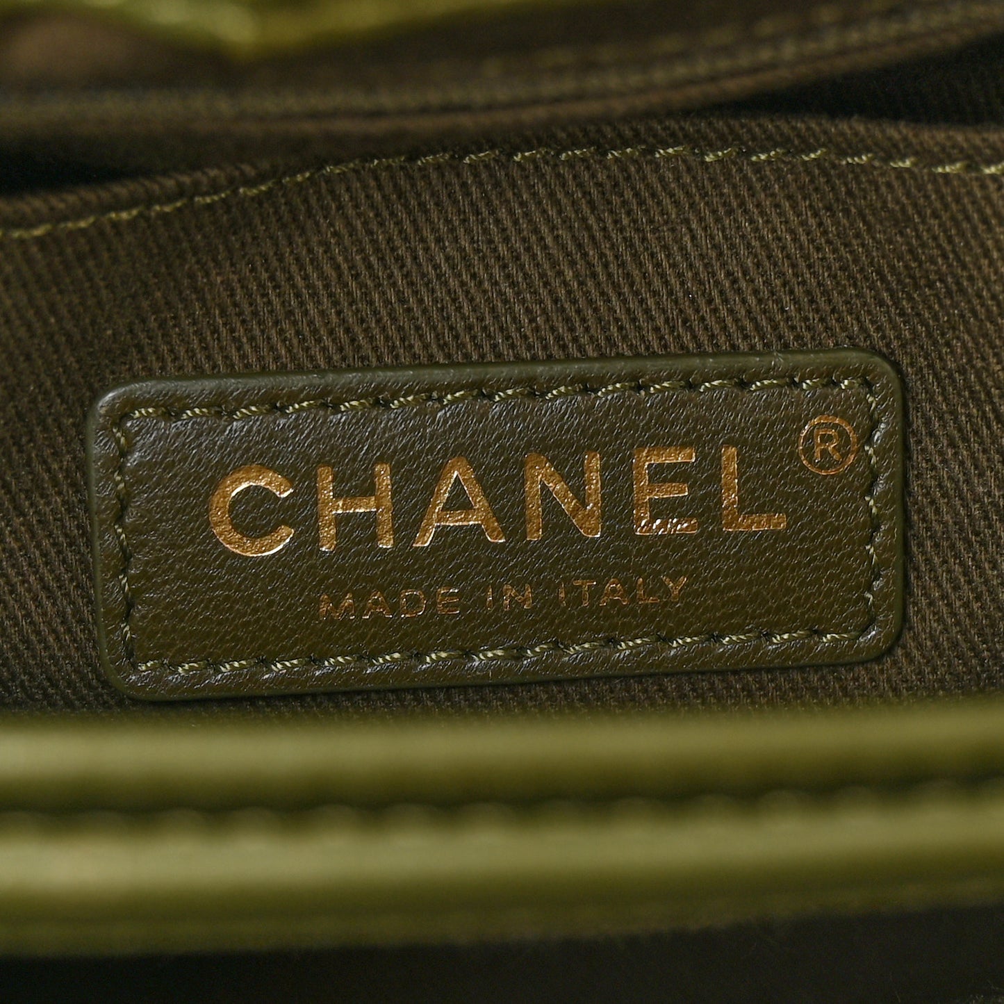 Grained Calfskin Mini Neo Executive Shopper Tote Khaki