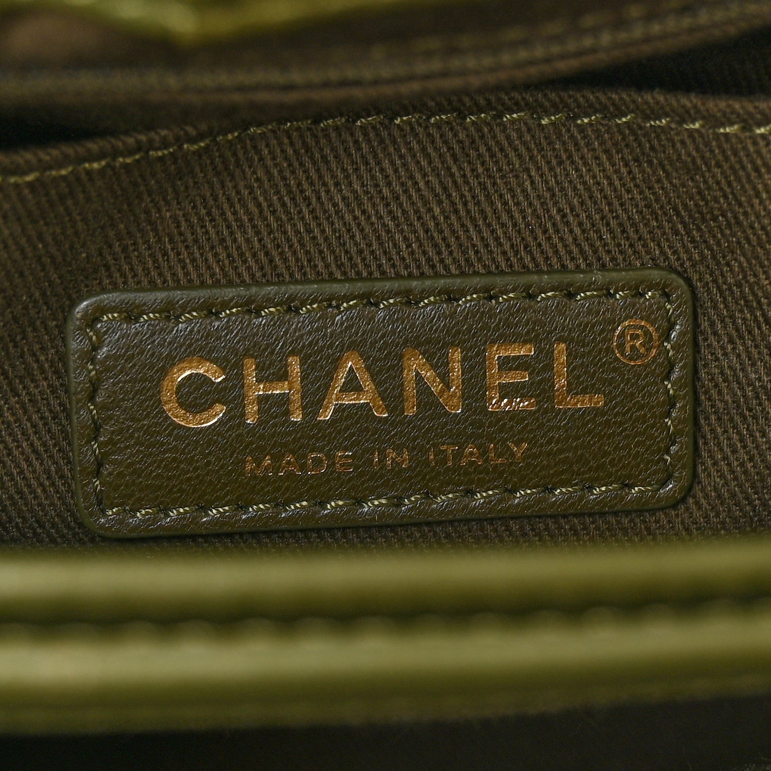 Chanel Grained Calfskin Mini Neo Executive Shopper Tote Khaki 6 of 15