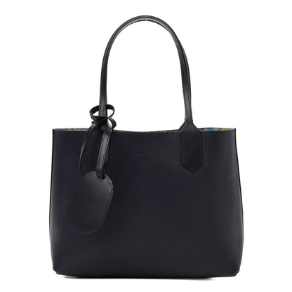 Gucci GG Supreme Monogram Blooms Small Reversible Tote Beige Blue Navy 10 of 16