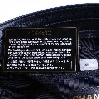 Chanel Lambskin CC Shoulder Bag Navy 7 of 7