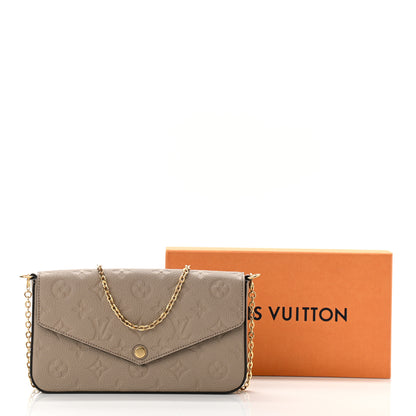 Louis Vuitton Empreinte Pochette Felicie Chain Wallet Tourterelle 11 of 11