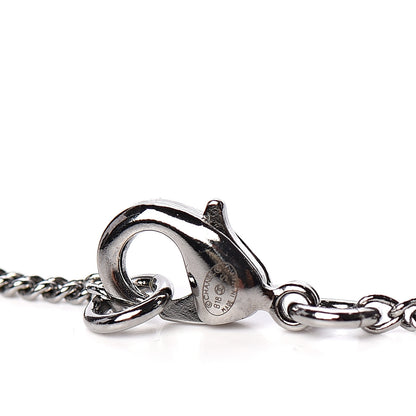 Chanel Ruthenium Crystal CC Drop Necklace Black 3 of 4