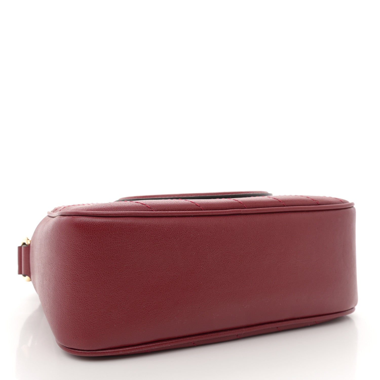 Gucci Sakai Be Green Calfskin Diagonal Stitched Small Blondie Shoulder Bag Rosso 4 of 11