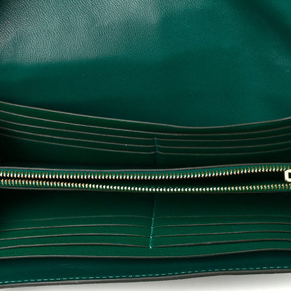 Hermes Shiny Alligator Constance Long Wallet Vert Emeraude 5 of 8