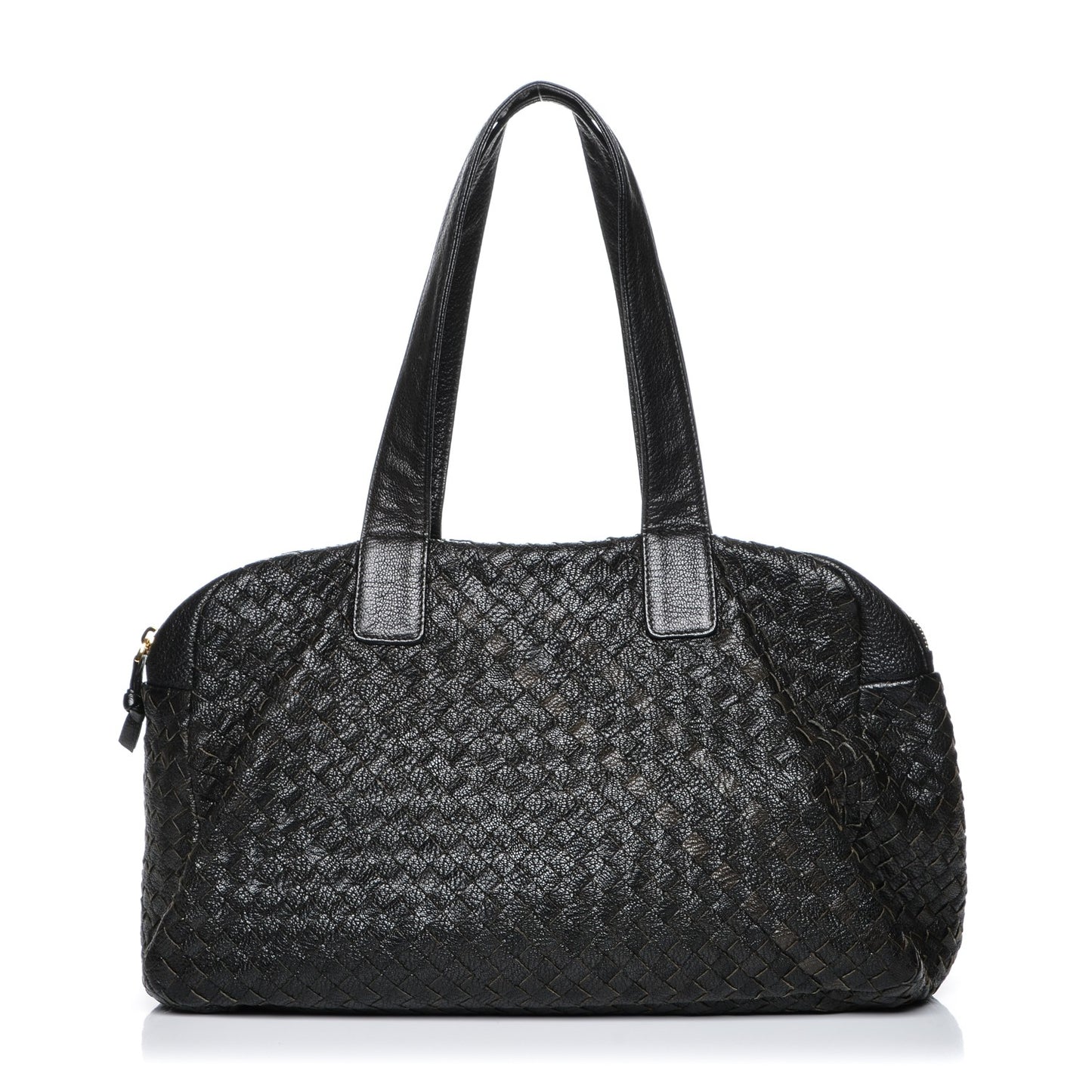 Nappa Intrecciato Bowler Nero Black