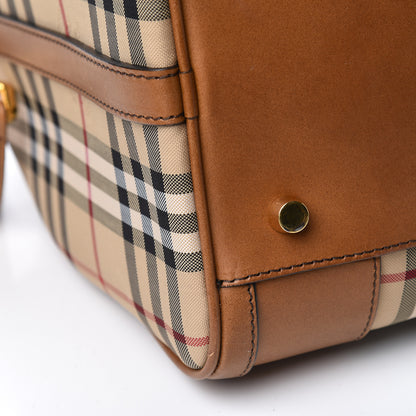 Burberry Horseferry Check Large Alchester Bowling Bag Tan 8 of 14