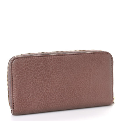 Gucci Dollar Calfskin Zip Around Wallet Rosy Phard 3 of 8