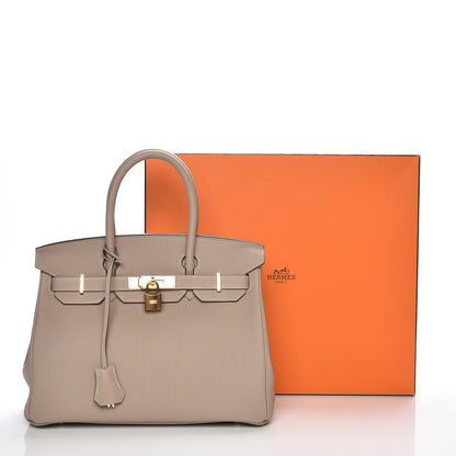 Hermes Togo Birkin 30 Gris Tourterelle 31 of 31