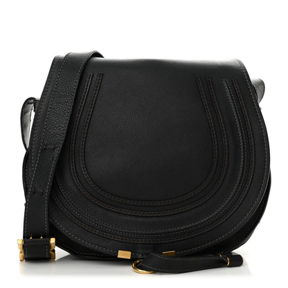 Chloe Calfskin Medium Marcie Round Crossbody Bag Black 1 of 19