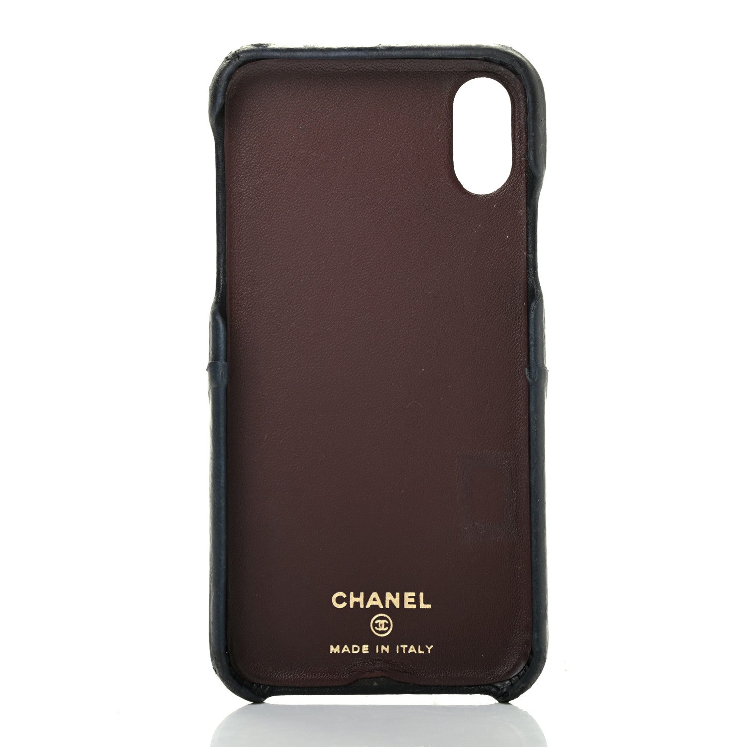Chanel Lambskin Quilted iPhone X Case Black 2 of 4