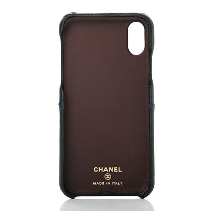 Chanel Lambskin Quilted iPhone X Case Black 2 of 4