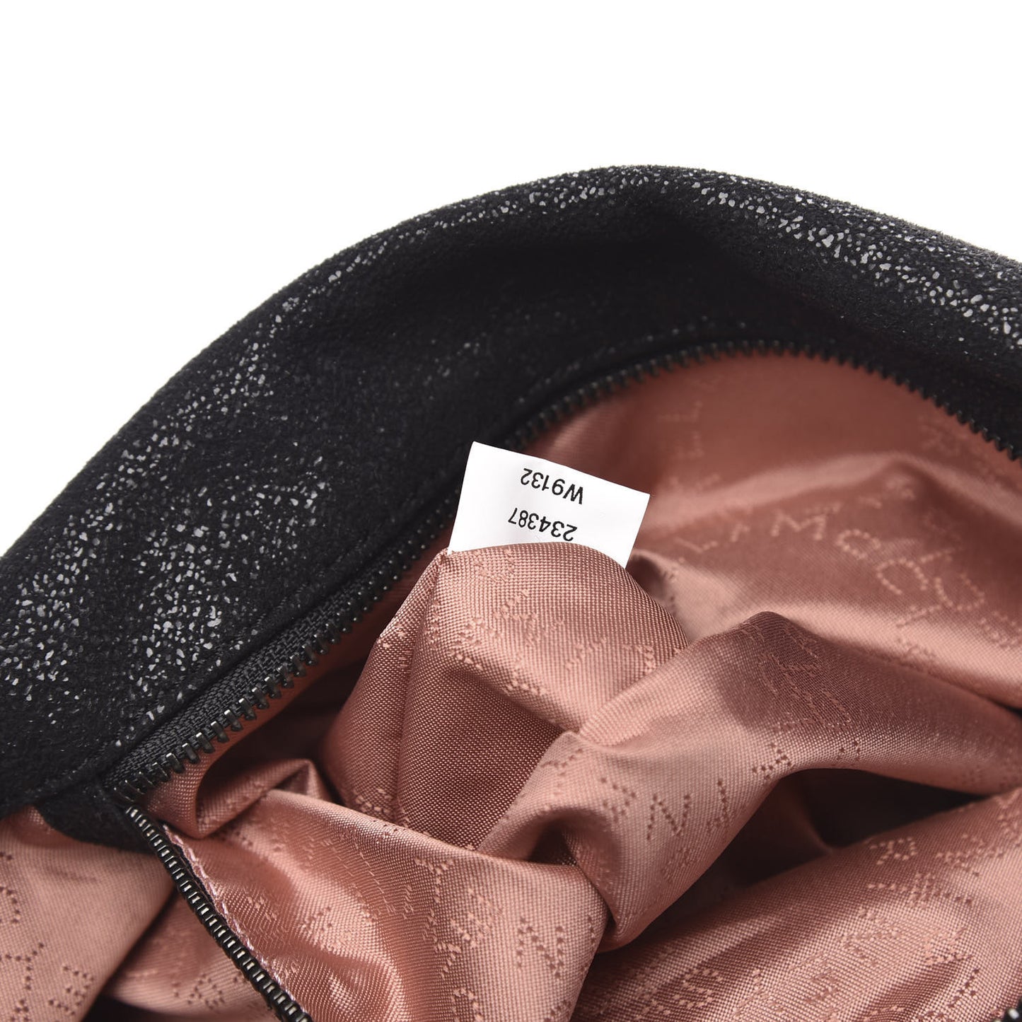 Shaggy Deer Small Falabella Fold Over Tote Black