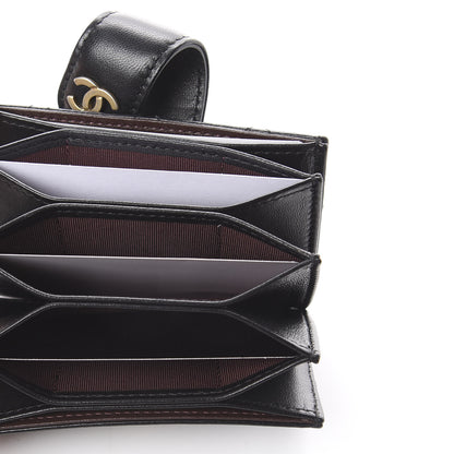 Chanel Lambskin Quilted Gusseted Card Holder Black 4 of 7